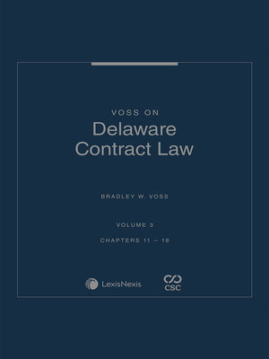 cover image of Voss on Delaware Contract Law